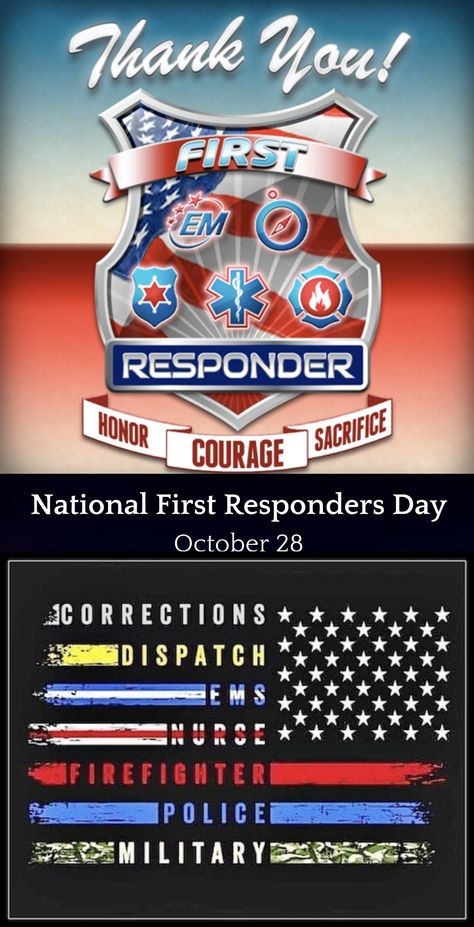 National First Responders Day, First Responders Day, Proud Of My Daughter, 1st Responders, Discount Ad, Safe Travels, First Responders, Son In Law, All Hero