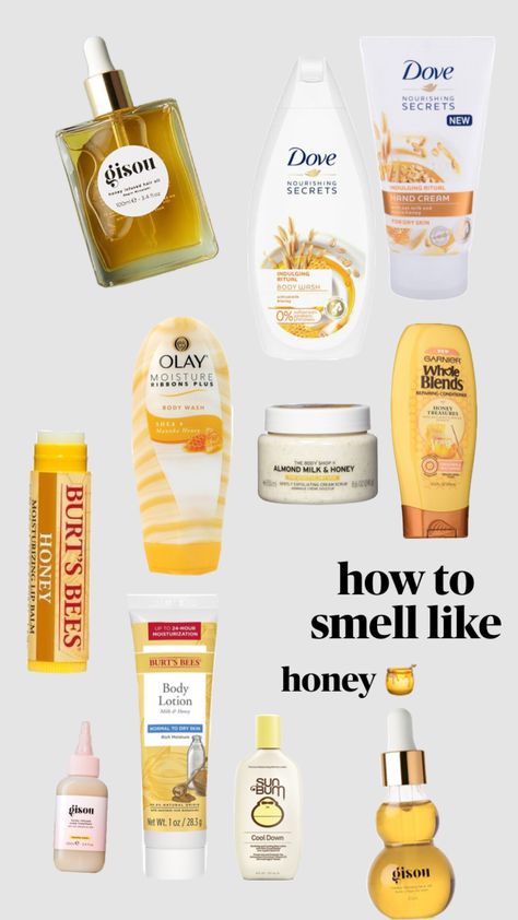 Perfumes That Smell Like Honey, Honey Smell Aesthetic, How To Smell Good Cheap, How To Smell Like Grapes, How To Smell Like Honeysuckle, Honey Scented Perfume, Honey Scented Shower Routine, U Smell So Good, How To Smell Like Milk And Honey