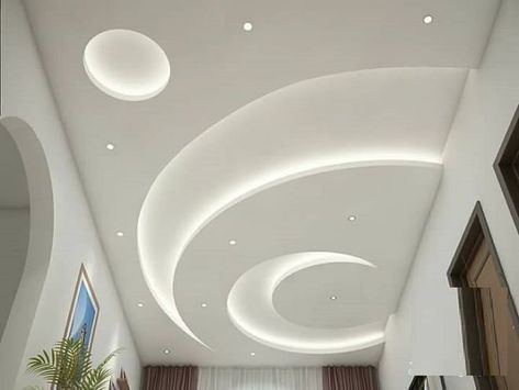 10 Simple & Modern Round Ceiling Designs With Pictures Porch Fall Ceiling Design, Gibson Board, Latest False Ceiling Designs, Simple False Ceiling Design, Gypsum Ceiling Design, Luxury Ceiling Design, Simple Ceiling Design, Traditional Porch, Bakery Interior