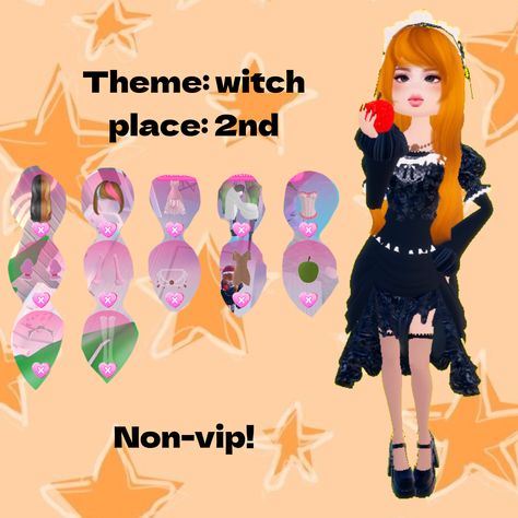 dress to impress outfit idea witch Roblox non-vip Witch Dress To Impress, Outfit Hacks, Witch Dress, Witch Outfit, Ideas Outfit, Outfit Idea, Pumpkin Patch, Fitted Dress, Dress To Impress