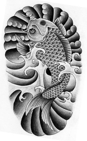 japanese koi fish tattoo designs 1 (1) | por Opa_dougie Koi Fish Tattoo Black, Fish Tattoo Black, Dragon Koi Tattoo Design, Japanese Koi Fish Tattoo, Koi Tattoo Sleeve, Koi Tattoo Design, Japanese Koi Fish, Koi Tattoo, Koi Fish Tattoo