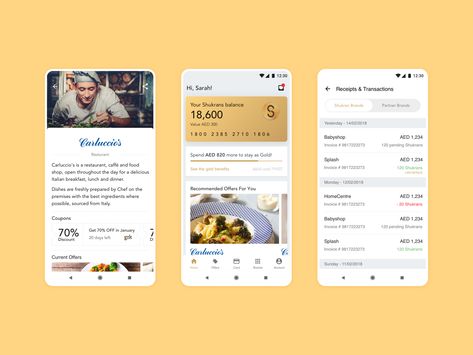 Shukran Loyalty Program | Android by mahmoud metwally Loyalty Program Design, Programming Apps, Android Design, Loyalty Program, Saint Charles, San Rafael, Show And Tell, Des Moines, Program Design