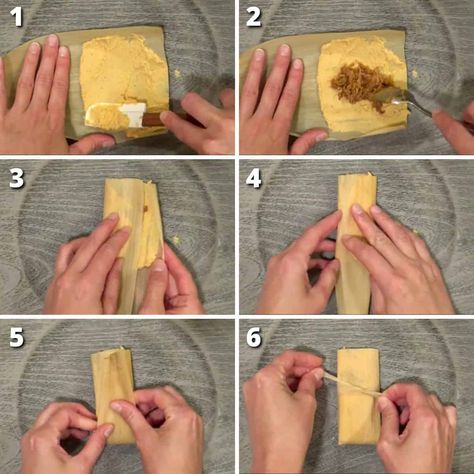 Assembling and folding tamales can be confusing if you have never done it before. Here are some step by step process shots to help you get the job done! #tamales #mexicanfoodrecipes Red Chili Pork, How To Cook Tamales, Tupperware Pressure Cooker Recipes, Homemade Tamales Recipe, Chili Pork, How To Make Tamales, Homemade Tamales, Multi Cooker Recipes, Pork Tamales