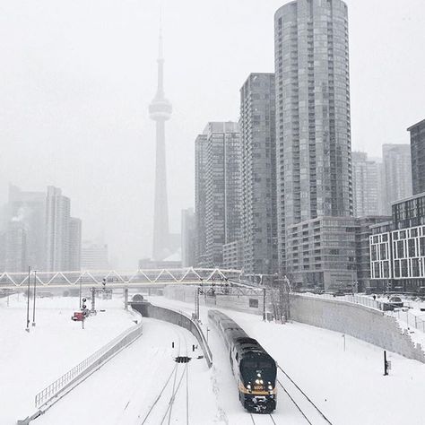 Polar Express Toronto Snow, Canada Vibes, Winter Toronto, Travel Toronto, Toronto Travel Guide, Toronto Images, Beautiful Canada, O Canada, Toronto Ontario Canada