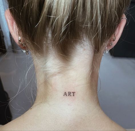 Word Neck Tattoos, Minimalism Inspiration, Neck Art, Tattoo Neck, Intense Emotions, Petit Tattoo, Tattoo Now, Minimalist Tattoos, Line Art Tattoos