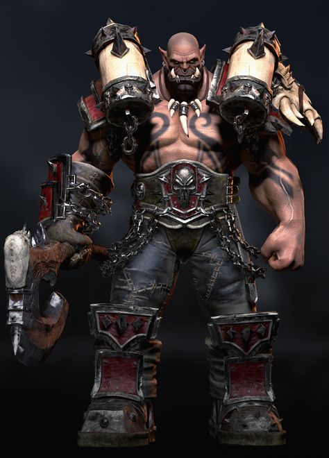 Warcraft Heroes, Garrosh Hellscream, Wow Of Warcraft, Warcraft Orc, World Of Warcraft Characters, Orc Warrior, Warcraft Characters, Fantasy Wizard, Dungeons And Dragons Art