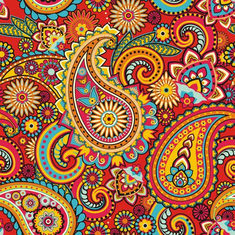 Floral paisley pattern seamless vector 03 - https://www.welovesolo.com/floral-paisley-pattern-seamless-vector-03/?utm_source=PN&utm_medium=welovesolo59%40gmail.com&utm_campaign=SNAP%2Bfrom%2BWeLoveSoLo Dot Leaf, Pillow Slip Covers, Patterns Art, Paisley Art, Paisley Fabric, Motif Vintage, Paisley Design, Toss Pillows, Arts And Crafts Projects