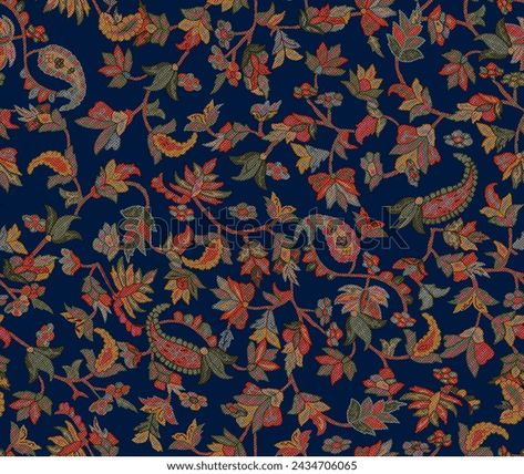 All Over Kani Print Pakistani Print Stock Illustration 2434706065 | Shutterstock Kani Print, Kani Pattern, Ajrakh Prints, Paisley Art, Flower Prints Art, Channel Art, Real Estate Flyers, House Vector, Color Palette Generator