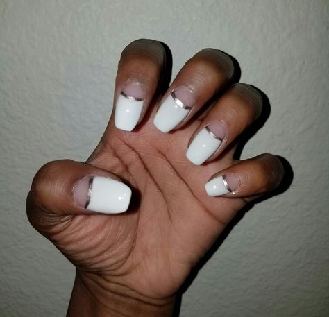 Half moon French nails Half Moon French Nails, Naild It, Half Moon, French Nails, Nail Designs, Nail Art, Nails, Beauty