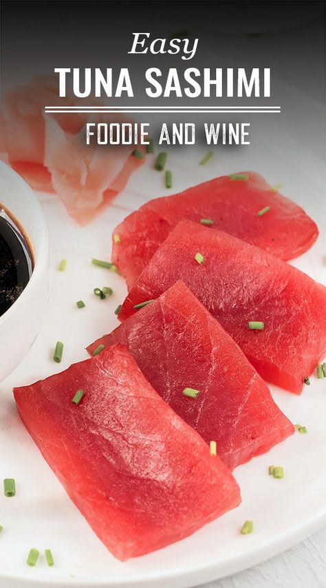 Red Tuna Recipes, Tuna Sashimi Appetizer, Raw Tuna Recipes Sashimi, Tuna Shasimi, Sashimi Tuna Steak Recipe, Ahi Tuna Sashimi Recipe, Sashimi Tuna Recipe, Raw Tuna Recipes, Tuna Sushi Recipes