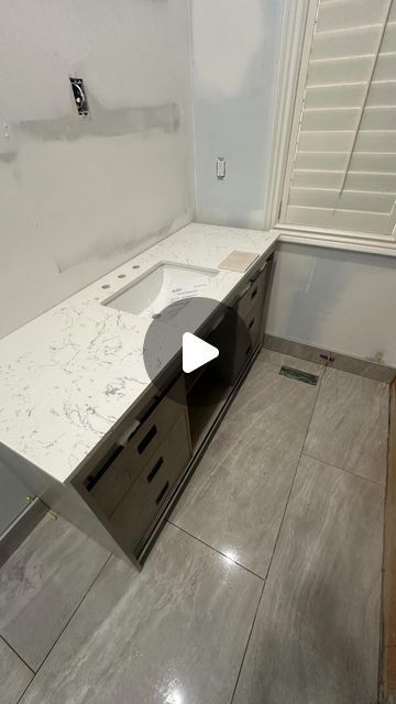 INEX on Instagram: "It’s all in the details! Doing some tile baseboard today. We also got the vanity in which felt like it weighed a ton! 🏋🏼 📞 (905) 392 - 2809 🖥️ INEXGC.CA 📺 YOUTUBE #INEXGC 📸 INSTAGRAM #INEXGC ⏰ TikTok @INEX.GC 🙂 Facebook #INEXGC 📧 inexgeneralcontracting@gmail.com #niche #tile #kiesel #xItile #mortar #trowel #schluter #backbutter #diamondblade #sponge #floor #tileclip #tilewedge #tiletrim #tilebaseboard #tiler #wetsaw #INEXGC" Tile Baseboard Bathroom, Tile Baseboard, Tile Trim, Baseboards, Vanity, Flooring