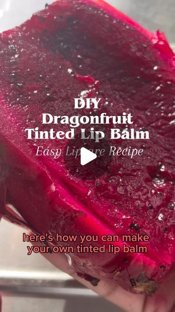 delhicious on Instagram: "✨DIY TINTED LIP BALM✨ This is such an easy recipe and a great one for little ones who are playing with your lipstick💄. Dragonfruit is packed full of vitamin C and E and is commonly used in face masks in India. However the beautiful red pigment inside is perfect to make a plant-based tinted lip balm. Recipe - Squeeze the juice of a dragonfruit - Take 2 tbsp of Shea butter and 1 tablespoon beeswax - Melt down in a double boiler - Let it cool slightly before adding the juice in slowly and keep mixing - Pour into a container and let it cool. That’s it! It has a subtle colour which is pretty long lasting for a natural tinted lip balm! . . . #dragonfruit #diy #diylipbalm #tintedlipbalm #pinklips #lipcare #desi #southasian #indian #dragonfruits #parents #kidsfriendl Diy Lip Tint, Tinted Lip Balm Diy, Lip Tint Diy, Tinted Lip Balm Recipe, Diy Lip Mask, Natural Lip Balm Recipe, Lip Balm Diy, Lip Balm Recipe, Diy Lip Balm Recipes