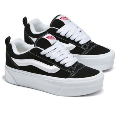 Vans ., Womens Platform Vans, Aesthetic Shoes For Men, Vans Chunky Shoes, Cool Shoes Aesthetic, Vans Chunky, Vans Shoes Aesthetic, Chunky Vans, Nlack Vans