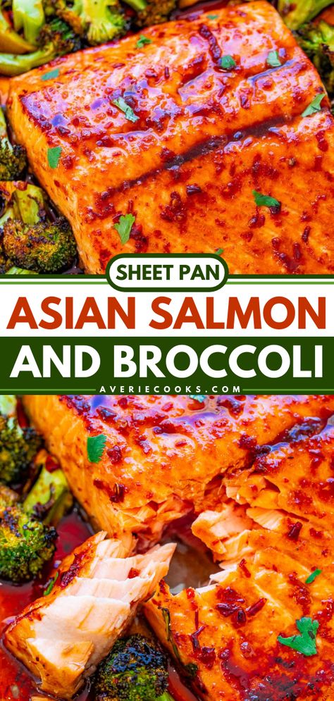 Sheet Pan Asian, Asian Salmon Recipes, Asian Salmon, Salmon And Broccoli, Easy Sheet Pan Dinners, Sheet Pan Dinners Recipes, Butter Salmon, Easy Baked Salmon, Baked Salmon Recipes