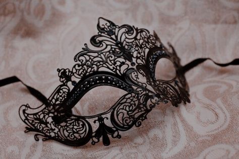 Masquerade Party Aesthetic, Aspen Leblanc, Black Mask Masquerade, Masquerade Mask Black, Black Masquerade, Masquerade Ball Masks, Black Masquerade Mask, Masquerade Prom, Masquerade Ball Party