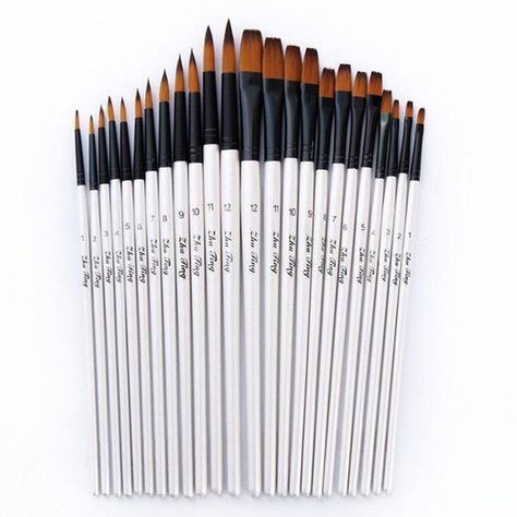 Hair Watercolor, Oil Painting Supplies, Paint Brush Art, Diy Oils, Artist Brush, Acrylic Oil Painting, Pen And Watercolor, Watercolor Brushes, Art Brushes