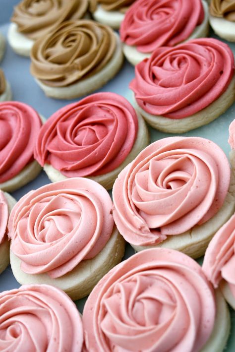 When I was pregnant with my first son I dreamed of decorating cookies for the holidays like I did with my mom and grandma.  It is always a g... Standing Mixer, Rosette Cookies, Tea Sweets, Almond Sugar Cookies, Easy Rose, Increase Speed, Best Sugar Cookie Recipe, Fun Baking, Best Sugar Cookies