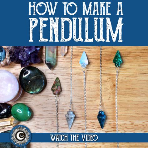 How to Make a Pendulum for Fortune Telling & Divination - Magical Crafting - Witchcraft Hello my darlings. Please enjoy my latest YouTube video. In this video I show you how to make pendulums for divination, fortune telling or communicating with spirits. Let’s do some magical crafting. Making Your Own Pendulum, How To Make Pendulums, Making A Pendulum, How To Make Your Own Pendulum, Diy Divination Tools, Pendulum In A Jar, Diy Pendulum How To Make, How To Make A Pendulum, Magical Jewelry Pendants