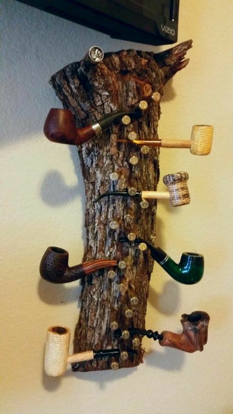 Pipe Rack, Cool Pipes, Clay Pipes, Handmade Pipe, Wooden Pipe, Vintage Pipes, Wood Pipe, Pipes And Cigars, Cigars And Whiskey