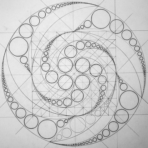 Fibonacci Art, Animal Tattoo Ideas, Sacred Geometry Patterns, Crop Circle, Geometric Pattern Art, Zen Doodle Art, Sacred Geometry Art, Geometric Drawing, Geometry Pattern