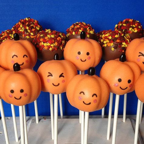 Thanksgiving Cake Pops, Fall Cake Pops, Fun Cake Pops, Pumpkin Cake Pops, Miss Cake, Postres Halloween, Cake Pop Designs, Halloween Cake Pops, Cake Pop Decorating