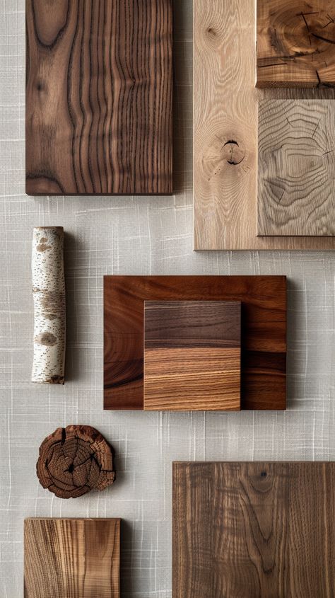 Cherry Wood Mood Board, Wood Moodboard, Tool Display, Wood Samples, Wood Aesthetic, Aesthetic Header, Mood Board Interior, Eyelash Extensions Styles, Wood Colour