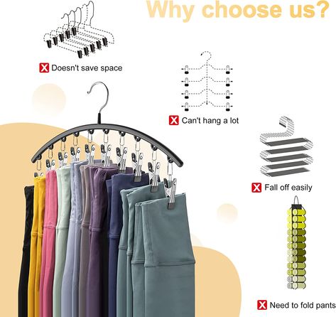 Closet Organization Accessories, Closet Organizers & Garment Racks, Pants Organization, Organiser Son Dressing, Coat Closet Organization, Pants Hangers, Organizer For Closet, Pants Rack, Space Saving Hangers