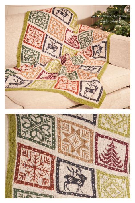 Rowan Midwinter Blanket Free Knitting Pattern Blanket Knitting Patterns Free, Knitting Squares Pattern Free, Christmas Blanket Knitting Pattern, Double Knitting Patterns Free, Knit Sampler Blanket Free Pattern, Nordic Blanket Knitting Pattern, Knit Blanket Pattern, Knitted Mountain Blanket, Rowan Knitting Patterns