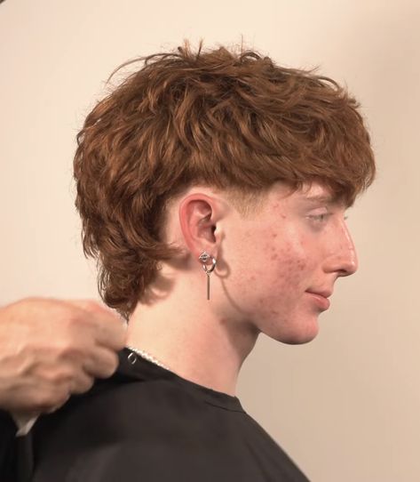 Jay Jo Mullet Haircut, Jay Haircut, Jay Jo Mullet, Jay Jo Haircut, Mullet Undercut, Gay Haircut, Mens Haircuts Thick Hair, Non Binary Haircuts, Jay Jo