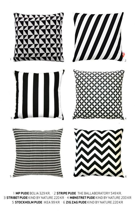 Home Makeover Ideas, Home Accessories Ideas, Pillows Ideas, Black And White Cushions, Black And White Interior, Fixer Upper Style, Black Bedroom, Home Makeover, Bedroom Black