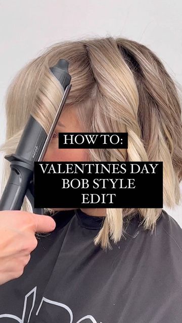 Short Hair Expert on Instagram: "💕VALENTINES DAY BOB EDIT💕 We all love to change it up on Valentines Day or a Date night. Here is a look into how you can change up your Bob style for a sexier vibe 💕💕 Using @moroccanoilpro ROOTBOOST// LUMINOUS HAIRSPRAY // and TEXTURE CLAY #behindthechair_com #moroccanoilpro #moroccanoilproducts #moprofessional #btcteam #btconeshot2023_stylingvideo #valentinesdayhair #bob #lob #blondebob" Short Hair Date Night, Short Date Night Hair, Date Night Hair, Bob Styles, Blonde Bobs, Moroccan Oil, All Love, Love Is All, Bob Hairstyles