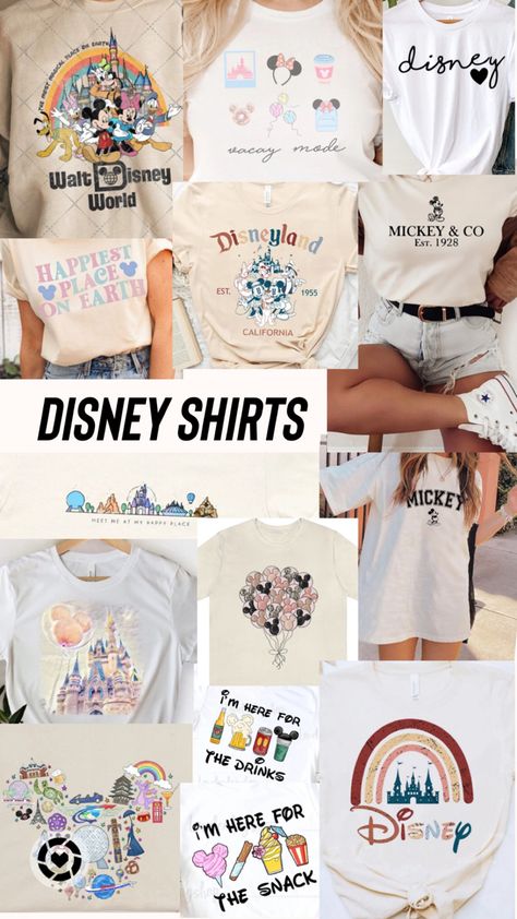 Disney Shirts Teen Girl, Disneyland Shirts Women, Disney Tshirts Women, Disney Land Shirts, Disney World Tshirt Ideas, Simple Disney Shirts, Disney Tshirt Ideas, Disney Shirt Ideas, Unique Disney Shirts