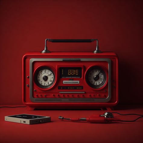 Old Radio Images, Vintage Radio Aesthetic, Radio Host Aesthetic, Radio Background, Radio Song, Music Poster Ideas, Radio Flyer, Old Radios, Cute Birthday Cakes