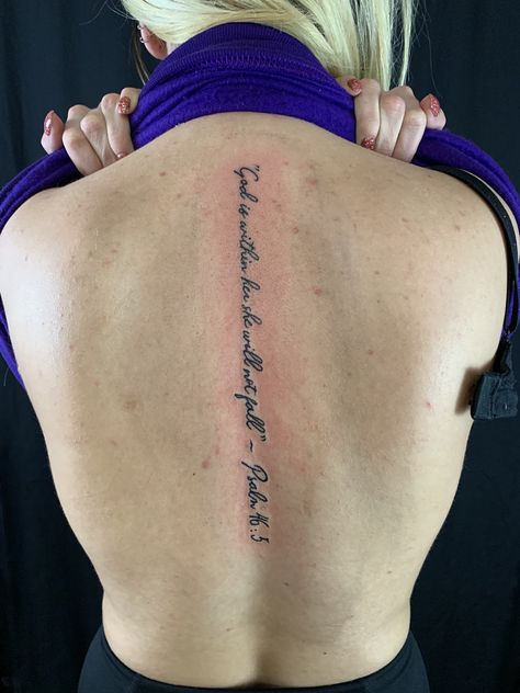 Psalms 46 5 Spine Tattoo, God Is Within Her She Wont Fall Tattoo, Psalm 46 5 Tattoo Ideas, God Is Within Her She Will Not Fall, God Is Within Her She Will Not Fail Tattoo, God Is Within Her Tattoo, God Is Within Her She Will Not Fail Tat, God Is Within Her She Will Not Fail, Psalm 46 5 Tattoo