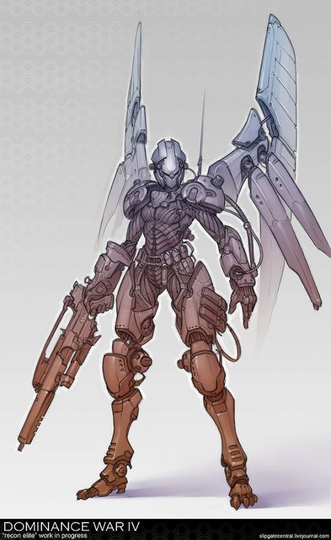 Photostream Sci-fi Armor, Mech Suit, Arte Robot, Power Armor, Suit Of Armor, Comic Style, Robot Design, Robots Concept, Robot Concept Art