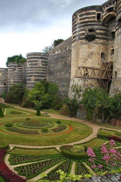 Chateau d'Angers | Loire Valley stay in France with our affordable collection of B Angers France, Magic Places, Famous Castles, French Castles, Strasbourg France, Chateau France, Loire Valley, Beautiful Castles, A Castle