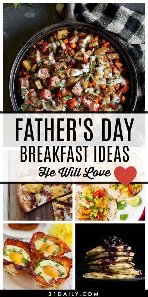 Happy Father's Day, men! If you're celebrating the men in your life, we've gathered some Father's Day breakfast ideas he will love. Father's Day Breakfast Ideas Brunch, Breakfast Ideas For Fathersday, Father's Day Brunch Ideas, Father’s Day Breakfast, Gourmet Breakfast Ideas, Father's Day Breakfast Ideas, Fathers Day Dinner Ideas, Easy Weekend Breakfast, Dads Love