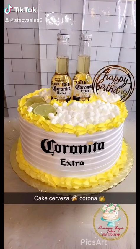 Birthday Cake Beer, Beer Birthday Party, Elephant Baby Shower Cake, Nursing Cake, Beer Cake, Beer Birthday, Jello Recipes, Cakes For Men, Small Cake