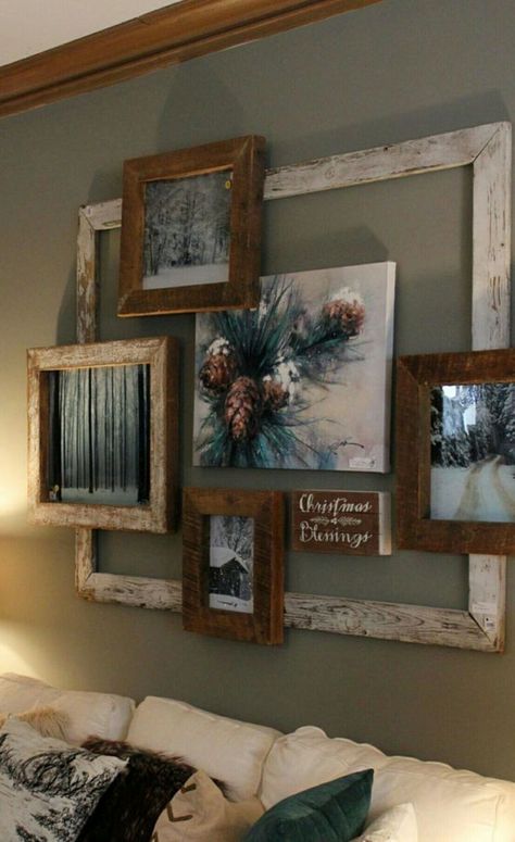 Room Decor Diy Ideas, Living Room Decor Diy, Rustic Apartment Decor, Decor Diy Ideas, Diy Living Room, Winter Wall Decor, Rustic Apartment, Diy Living Room Decor, Diy Wand