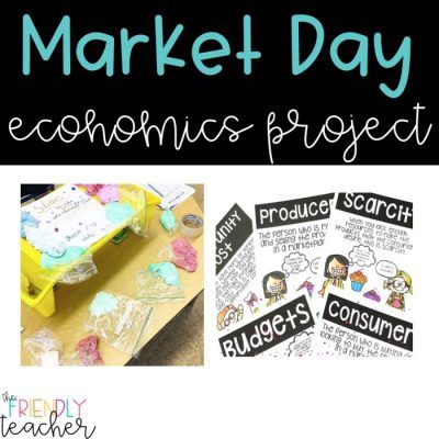 Market Day Economics Project - The Friendly Teacher Elementary Economics, Service Learning Projects, Economics Project, Class Store, Market Day Ideas, Third Grade Social Studies, Teaching Class, 5th Grade Social Studies, Money Lessons