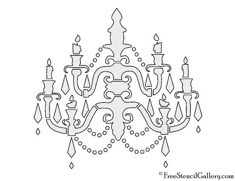 Chandelier Stencil, Free Stencils Printables, Stencils Printables, Free Stencils, Halloween 2022, Cookie Stencils, Trunk Or Treat, Stencil Template, Mixed Media Art