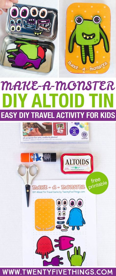 Diy Altoid Tin, Diy Travel Games, Altoid Tin, Altoids Tins, Mint Tins, Operation Christmas Child, Diy Gifts For Kids, Diy Games, Travel Games