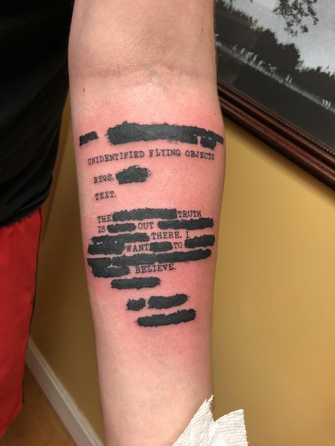 None Of This Is Real Tattoo, No Means No Tattoo, North Tattoo Ideas, The X Files Tattoo, The Used Tattoo, X Files Tattoo, North Tattoo, 666 Tattoo, Portsmouth Nh