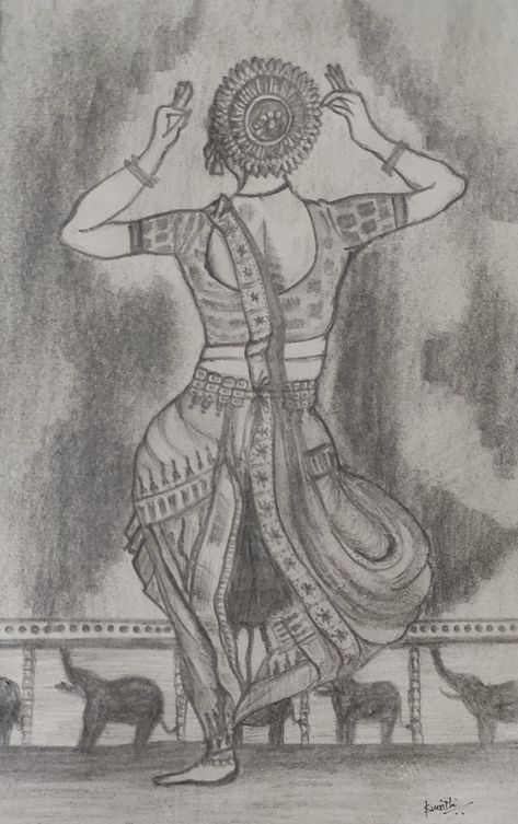 Classical dance love..... Sketch ✍️ by me Sketch Traditional, Dance Drawing, Dancing Drawings, Classical Dance, Drawings Simple, Cool Art Drawings, Art Drawings Simple, Cool Art, Art Drawings