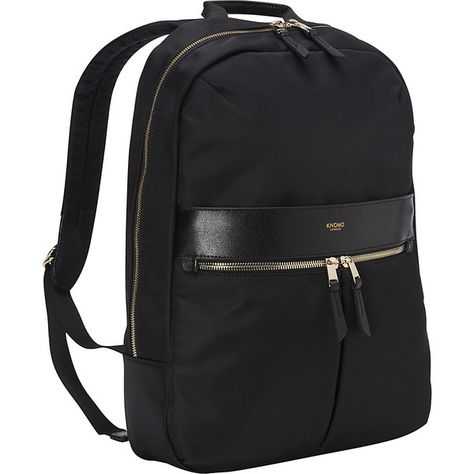 KNOMO London Beauchamp 14" Backpack Laptop Backpack ($179) ❤ liked on Polyvore featuring bags, backpacks, black, business, ladies' business, black pouch, black zipper pouch, laptop pouch, black backpack and black zip pouch Professional Backpack, Slim Backpack, Purse Game, Laptop Pouch, Business Backpack, Perfect Handbag, Zipped Bag, Computer Bags, French Fashion