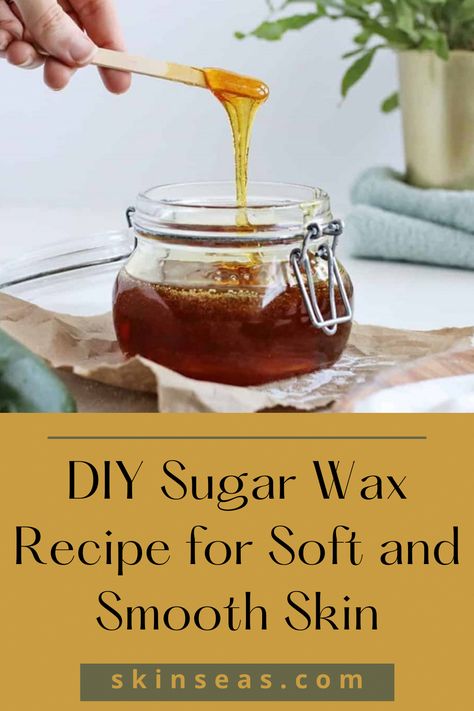 Looking to save some money on hair removal by taking the DIY route? Check out this easy homemade sugar wax recipe for painless hair removal. Diy Sugar Wax Recipe, Sugar Wax Recipe Diy, Sugaring Hair Removal Diy, Diy Sugar Wax, Homemade Sugar Wax, Wax Recipe, Sugar Wax Recipe, Sugaring Paste, Sugar Wax Diy