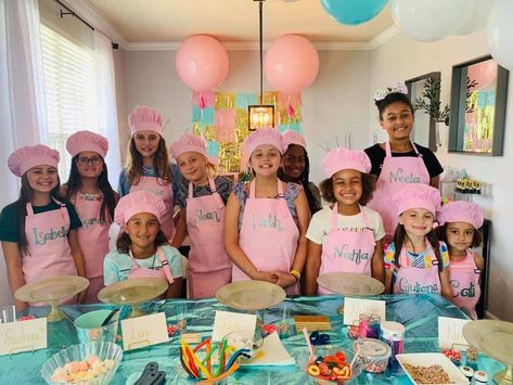 "Nailed It" Birthday Party | CatchMyParty.com Nailed It Party Ideas, Dessert Birthday Party, Nailed It Birthday Party Ideas, Nailed It Party, Ninth Birthday Ideas Girl, Sweet 6 Birthday Party Ideas, Cooking Birthday Party, Cooking Party Ideas, Nailed It Birthday Party