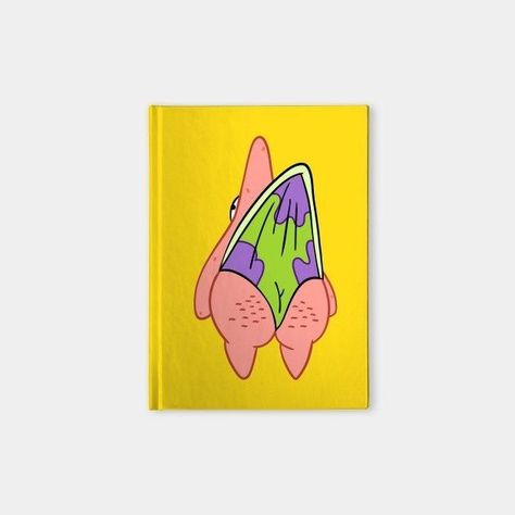 Star Notebook, Spongebob Painting, Funny Paintings, Hippie Painting, Small Canvas Paintings, Canvas Painting Ideas, Painting Canvases, Simple Canvas Paintings, Cute Canvas Paintings