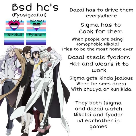 Dazai X Nikolai, Dazai And Nikolai, Fyozai Fanart Spicy, Fyozai Fanart, Fyolai Fanart Spicy, Osamu Fanart, Bad Humor, Bsd Memes, Ship Names