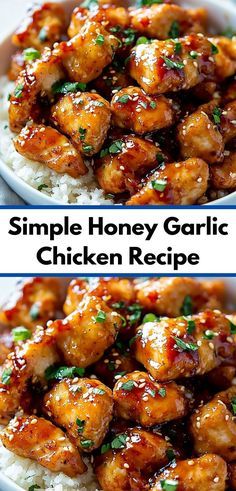 Garlic Chicken Recipes Easy, Layered Taco Salads, Easy Honey Garlic Chicken, Baked Beans With Bacon, Outdoor Christmas Decoration Ideas, Garlic Chicken Recipes, Honey Garlic Sauce, Bbq Bacon, Peanut Chicken